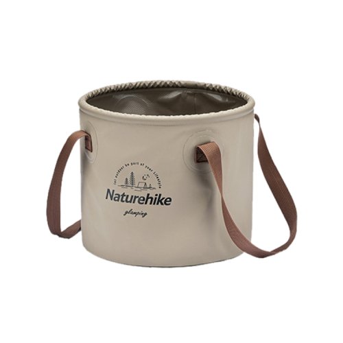 دلو دائري قابل للطي من Naturehike - بني فاتح (20 لتر)