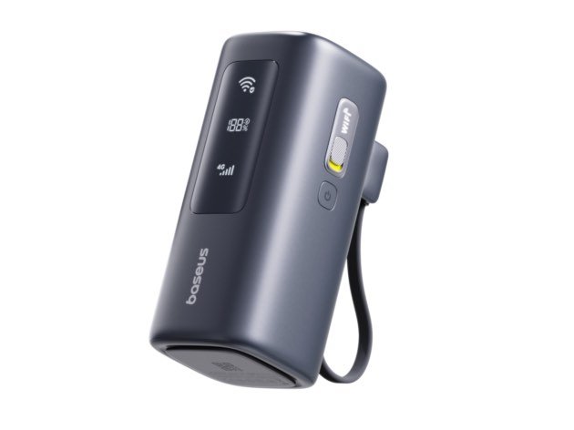 بنك الطاقة Baseus EnerGeek GX11 MiFi 20000mAh 67W - أسود كوني