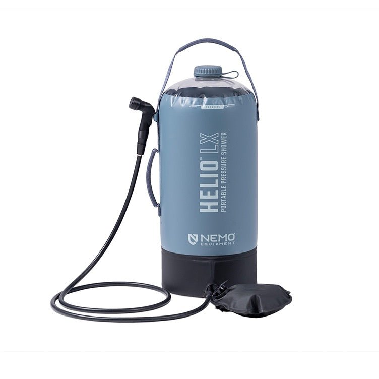 NEMO Equipment Helio Lx Pressure Shower - BLACK/APPLE Green
