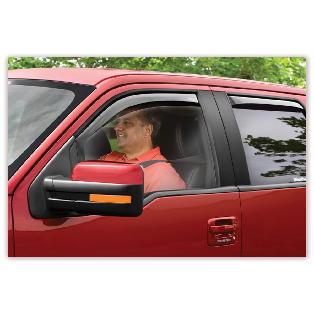WEATHERTECH | SIDE WINDOW DEFLECTORS | 2020+ GM 2500HD | FR & RR | CREW CAB
