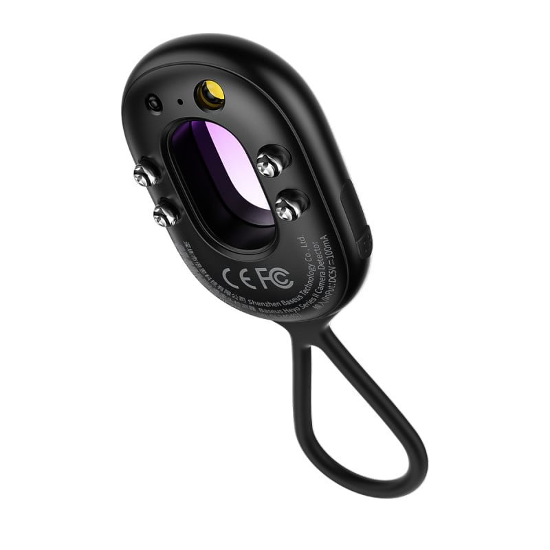 مجموعة كاشف الكاميرا Baseus Heeo Series II باللون الأسود (مع كابل شحن بسيط USB-A إلى Type-C Black)