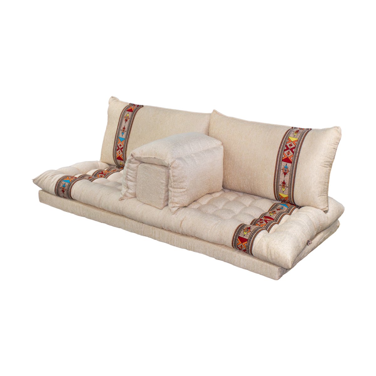 CAMPING SEAT SET DOUBLE - BEIGE X DIALA STAR STRIPED