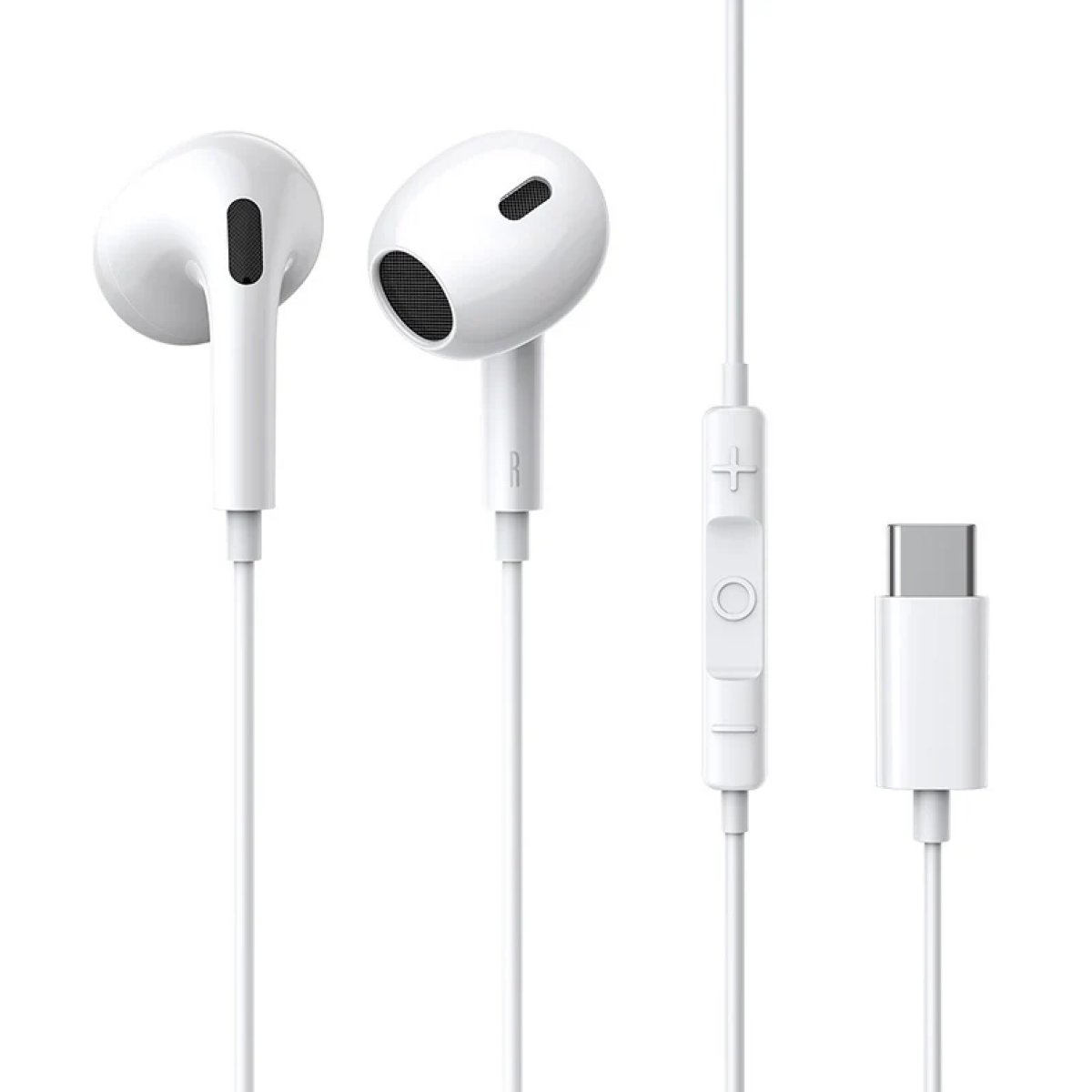 Baseus Encok CZ17 Semi-In-Ear Wired Earphones - Moon White