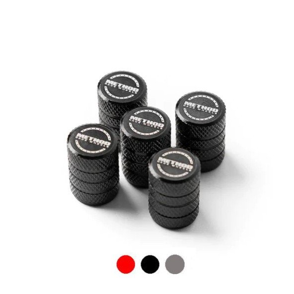 METHOD | VALVE STEM CAPS SET OF 5 | RED