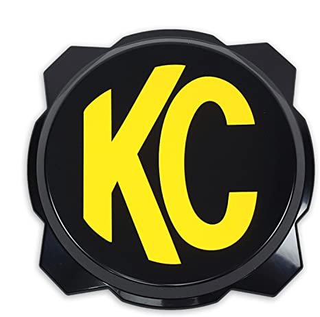 KC HILITES | GRAVITY LED PRO6 6 ′′ غطاء خفيف أسود أصفر شعار KC