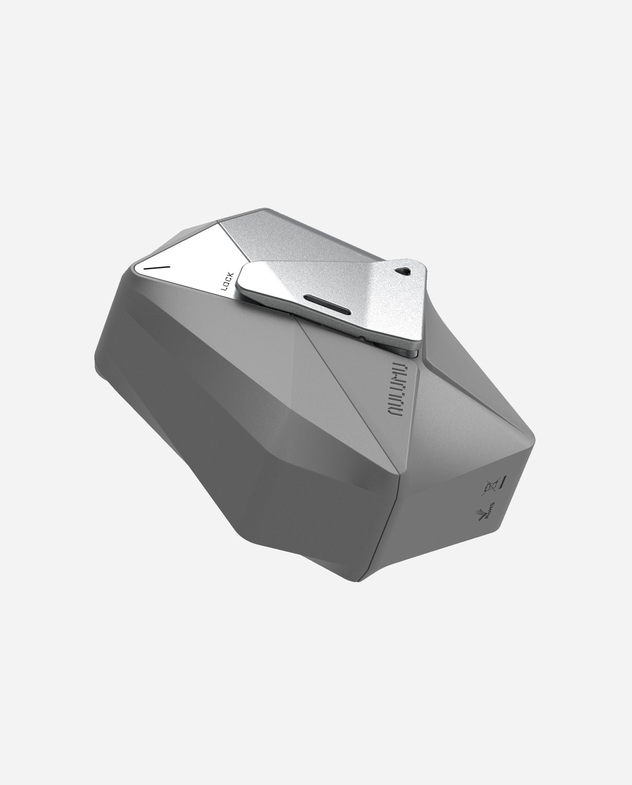 AULUMU A39 Hi-Per Shockproof Geometric Earphone Case for AirPods Pro 3 - رمادي gallery image
