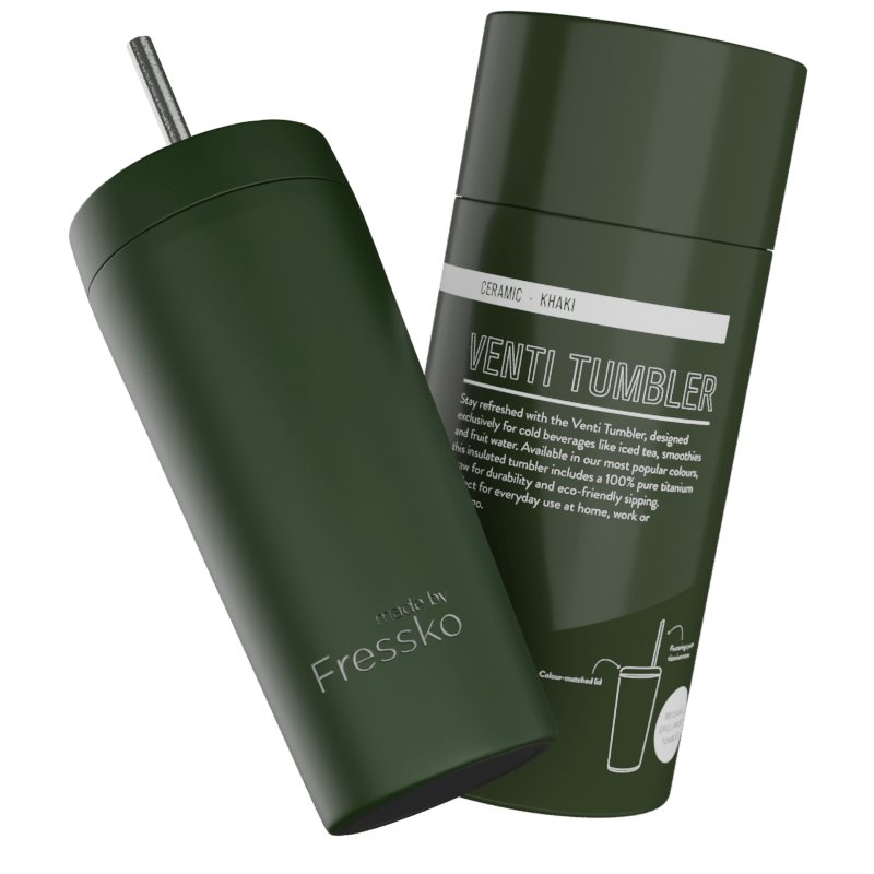 Fressko Venti Tumbler 600ml / 20oz - سيراميك - كاكي gallery image