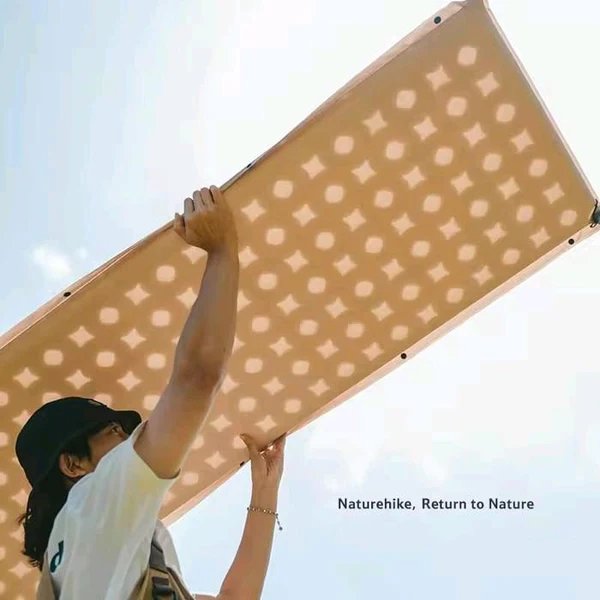 Naturehike D Series Automatic Inflatable Cushion with Built-in Pillow - Khaki Single(200*65*3) gallery image