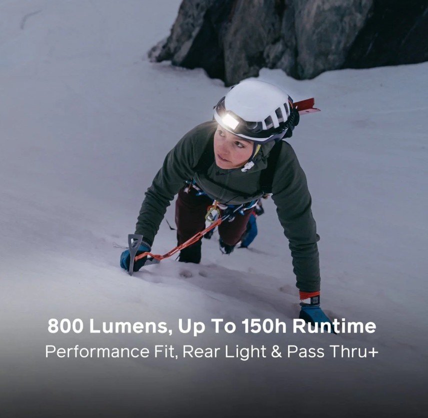 BIOLITE | HEADLAMP 800 PRO | MIDNIGHT رمادي/أسود gallery image
