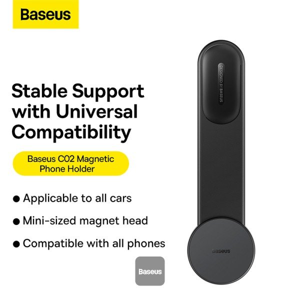 Baseus PrimeTrip C02 Magnetic Car Phone Mount - Cluster Black gallery image