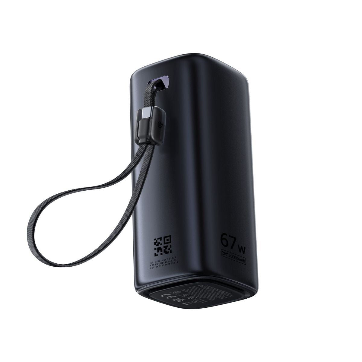 Baseus EnerGeek GX11 MiFi Power Bank 20000mAh 67W - Cosmic Black gallery image