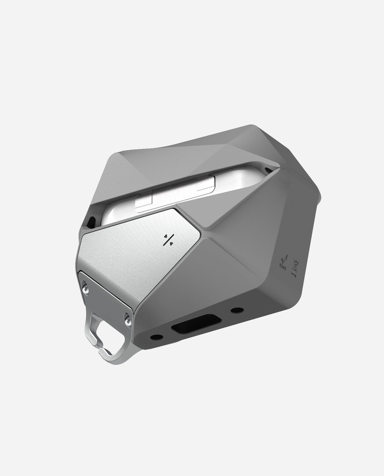 AULUMU A39 Hi-Per Shockproof Geometric Earphone Case for AirPods Pro 3 - رمادي gallery image