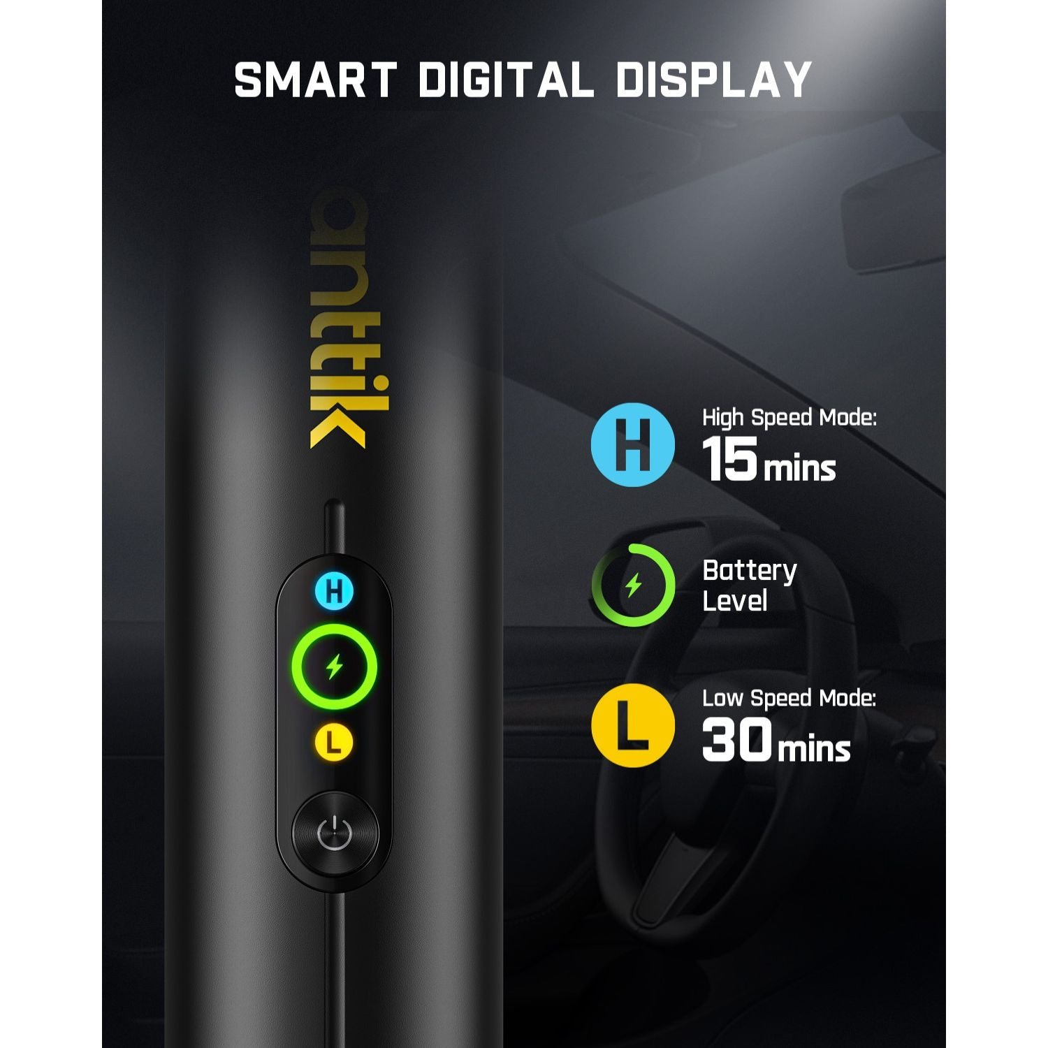 Fanttik Slim V10 APEX Cordless Handheld Vacuum Cleaner - Black gallery image