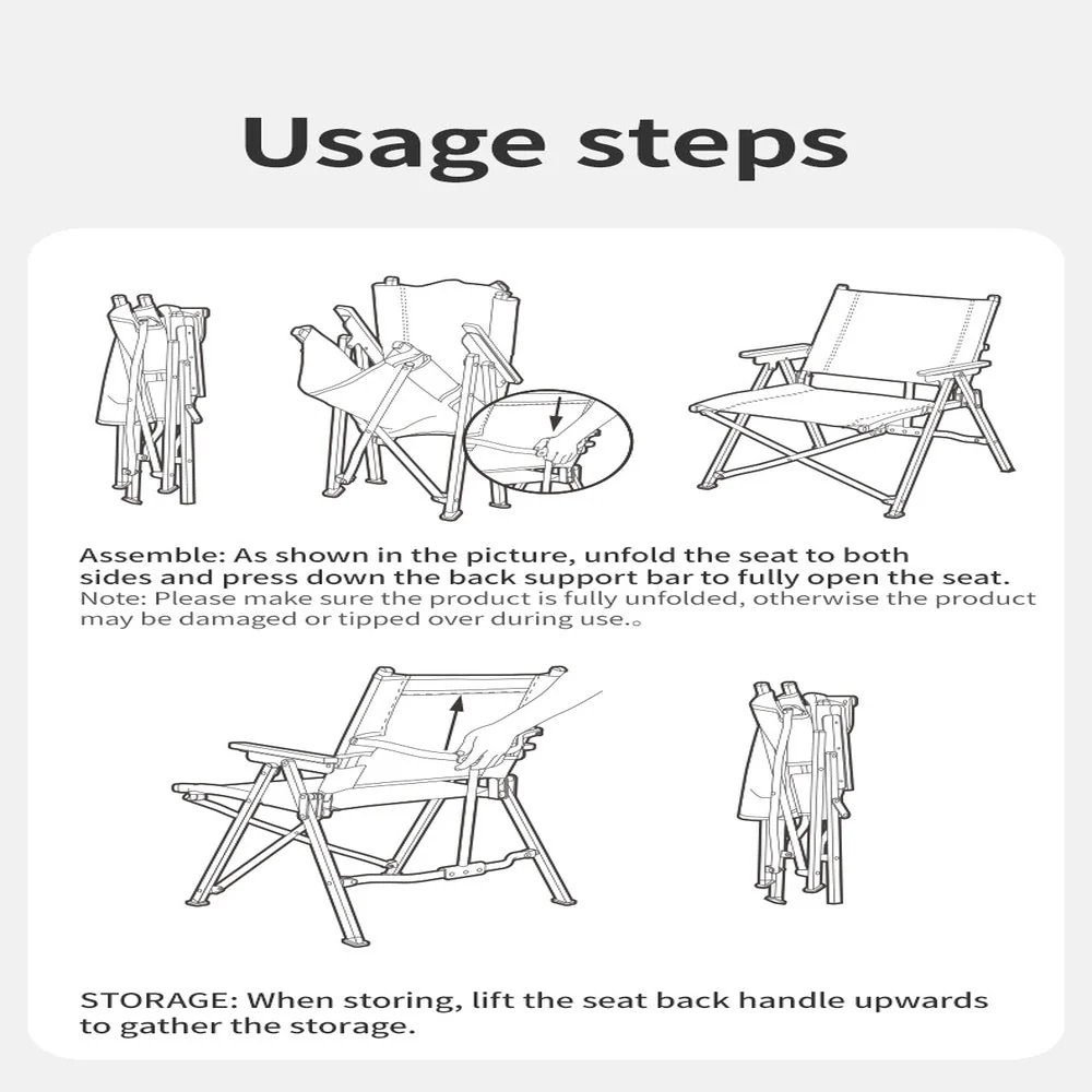 Naturehike Nightfall L04 Quick-Opening Folding Chair - Dark Coffee gallery image