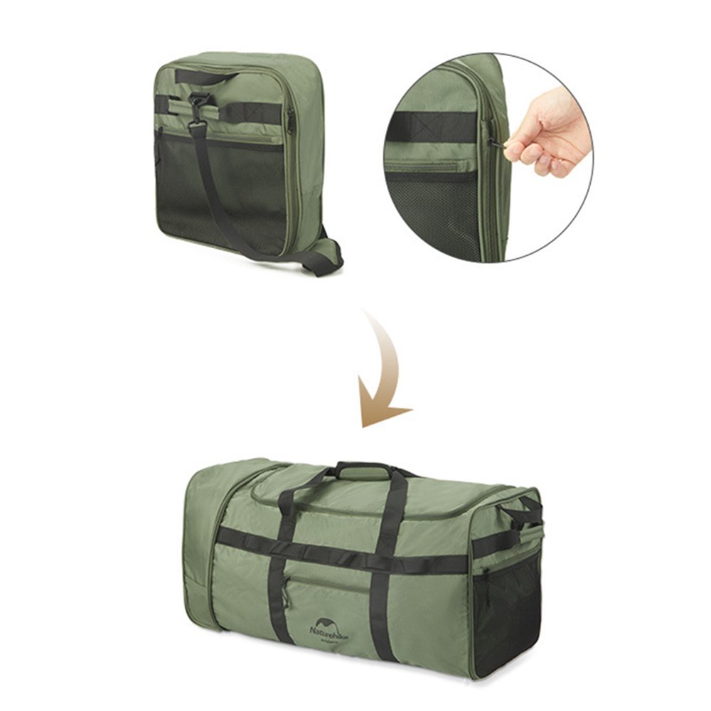 Naturehike XS03 Folding Tug Bag - Black (88L) gallery image