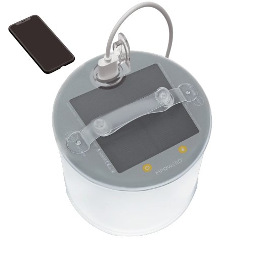 MPOWERD Luci Base Light Solar Inflatable Light + Power Bank -Grey gallery image