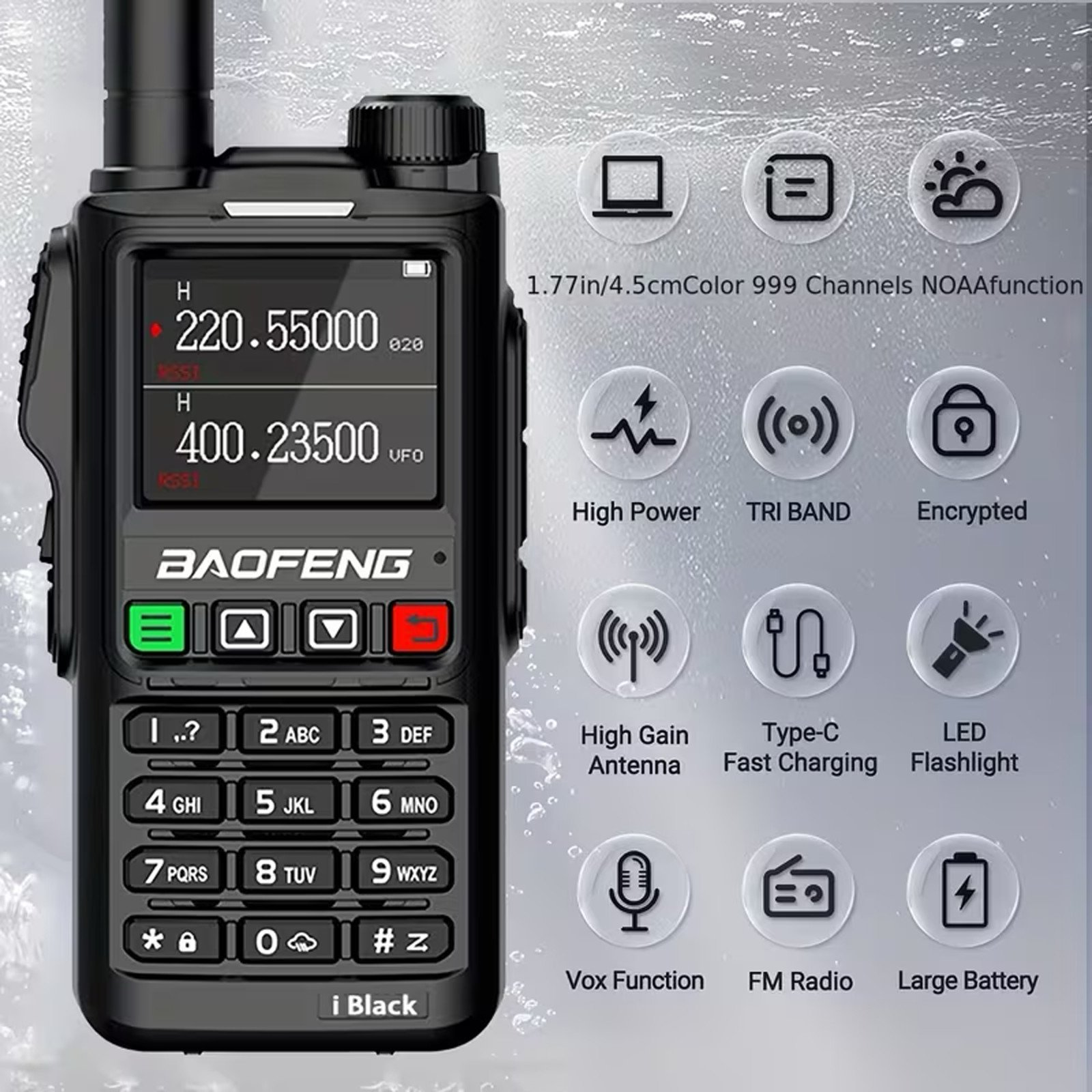 BAOFENG Talkie Walkie With ANTENNA gallery image