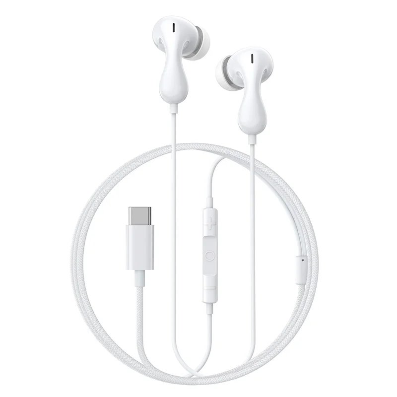 Baseus Encok CZ20 Wired Earphones - Moon White gallery image