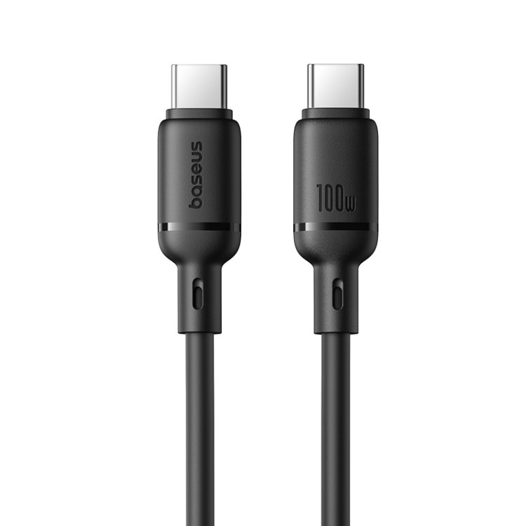 Baseus Silky Fast Charging Cable USB-C to USB-C 100W 2m - Cluster Black gallery image