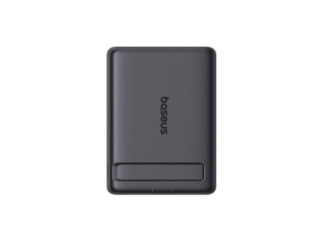 Baseus PicoGo AM31 Qi2 Ultra-Mini Magnetic Power Bank with Kickstand 5000mAh 20W - Cosmic Black gallery image