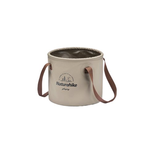 Naturehike Foldable Round Bucket - Light Brown (10L) gallery image