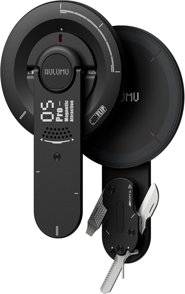 AULUMU G05 Pro Multifunctional Magnetic Phone Stand - Black gallery image
