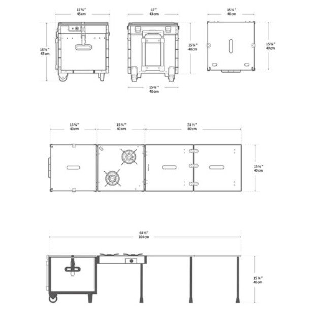 IKAMPER | AIOKS ALL-IN-ONE OUTDOOR KITCHEN SYSTEM gallery image