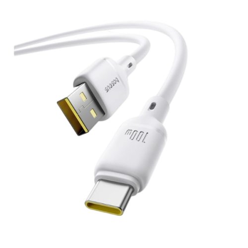 Baseus Foamed Silicone Fast Charging Data Cable USB-C to USB-C 100W 2m - Moon White gallery image