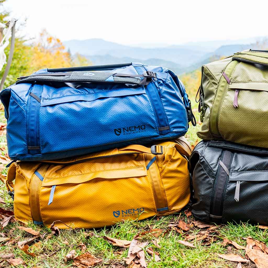 NEMO EQUIPMENT | DOUBLE HAUL CONVERTIBLE DUFFEL | 55L | BLACK gallery image