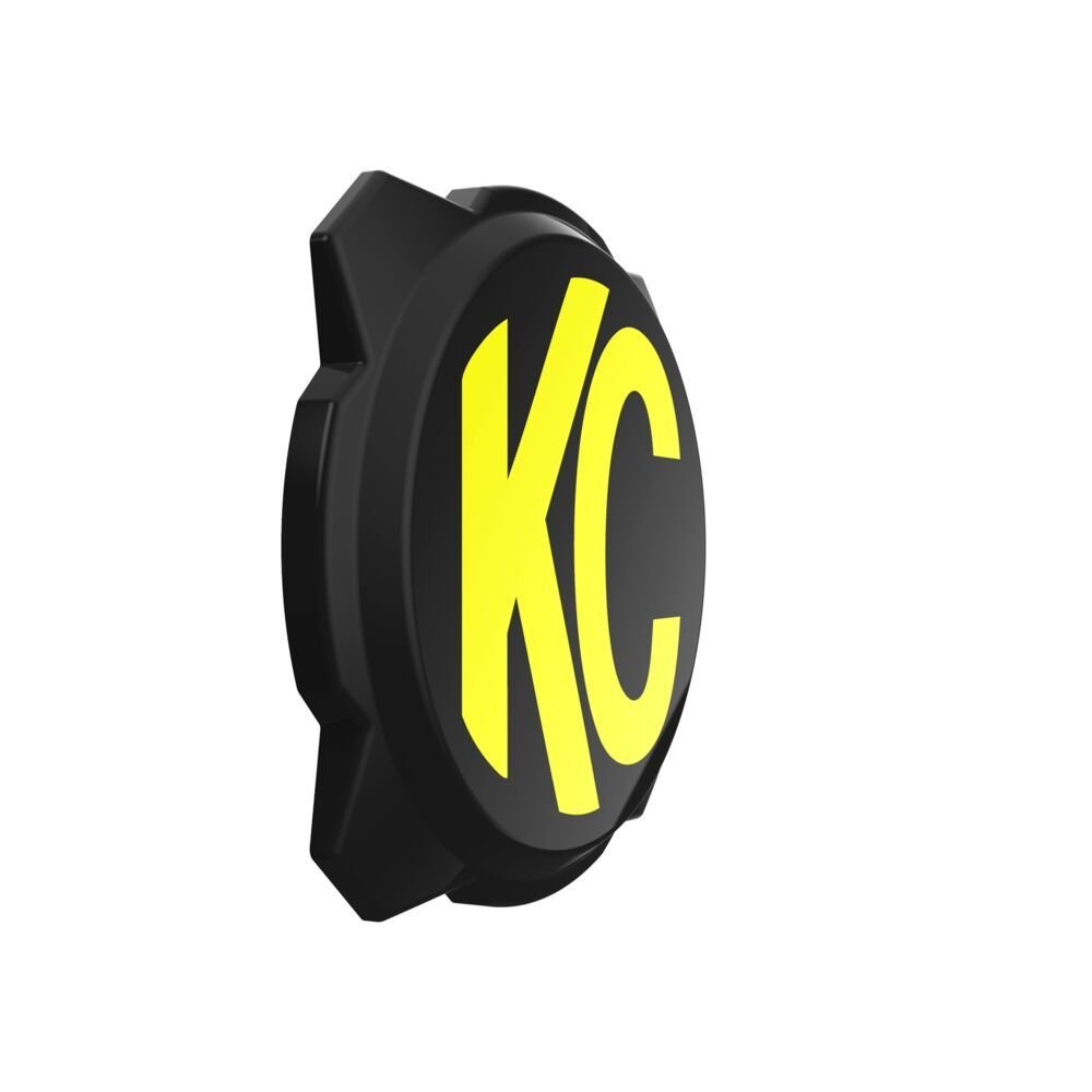 KC HILITES | GRAVITY LED PRO6 6′′ LIGHT COVER BLACK YELLOW KC LOGO gallery image