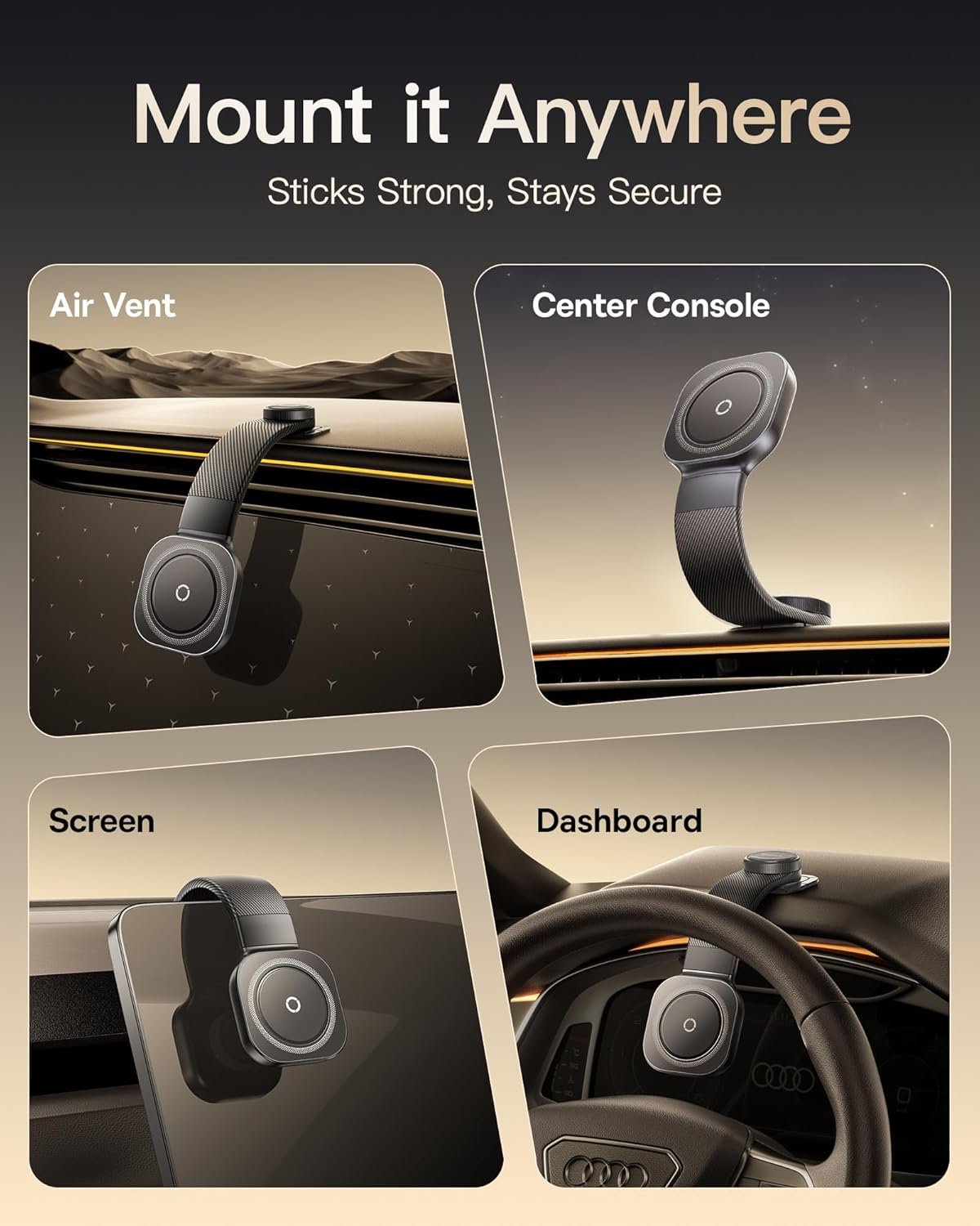 Baseus PrimeTrip C03 Magnetic Car Mount - Cosmic Black gallery image
