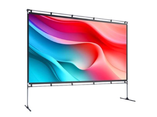 JMGO 100 Inch Portable Projector Screen with Stand gallery image