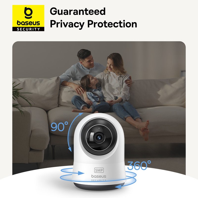 Baseus Security P1 Pro Indoor Camera 3K - Moon White gallery image