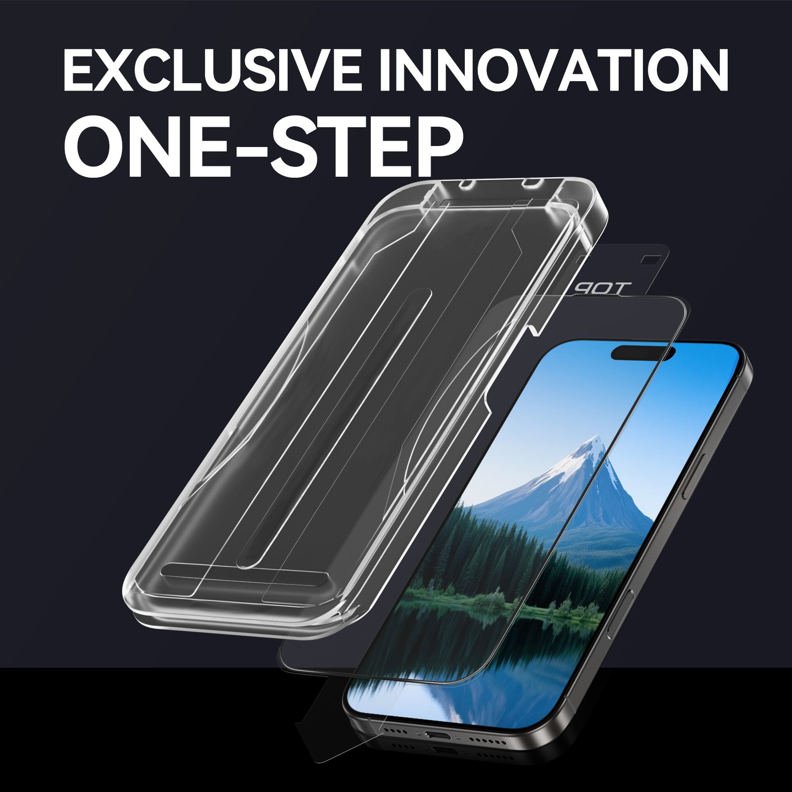 واقي شاشة OTAO Rock Glass Clear (Full Cover) - iPhone 17 Air gallery image