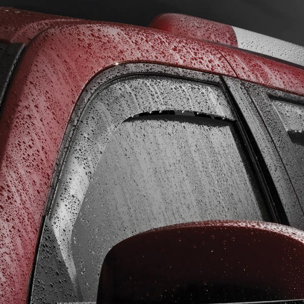WEATHERTECH | SIDE WINDOW DEFLECTORS | 2020+ GM 2500HD | FR & RR | CREW CAB gallery image