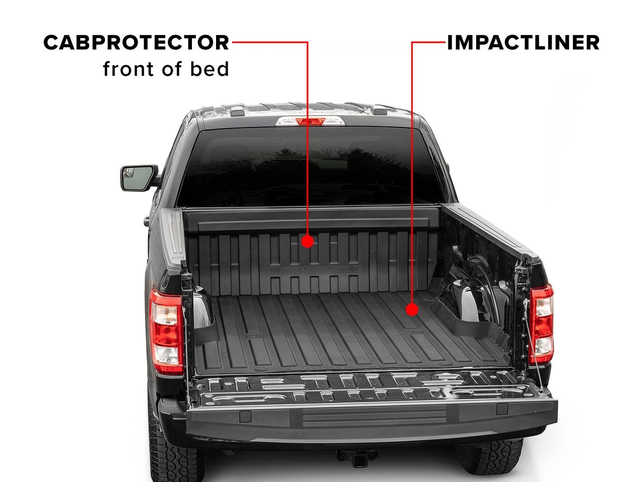 WeatherTech BULKHEAD CABPROTECTOR - 2015+ F150/2017+ RAPTOR - WORKS مع IMPACT LINER gallery image