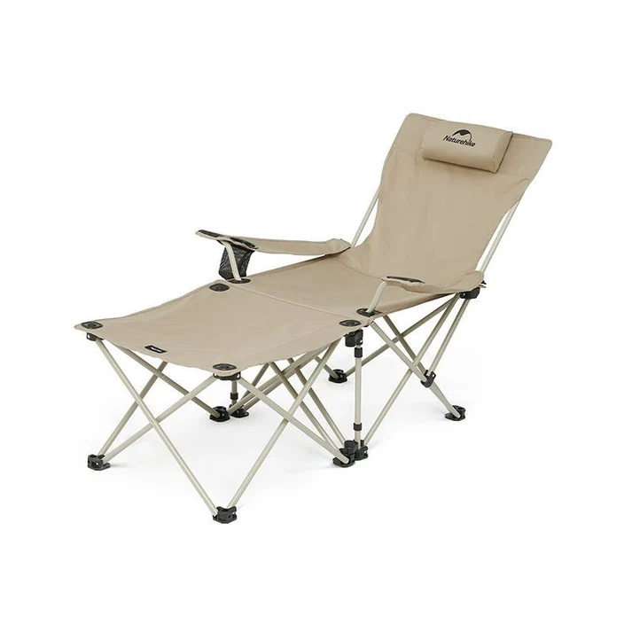 Naturehike T05J Recliner Chair with Table - Khaki gallery image