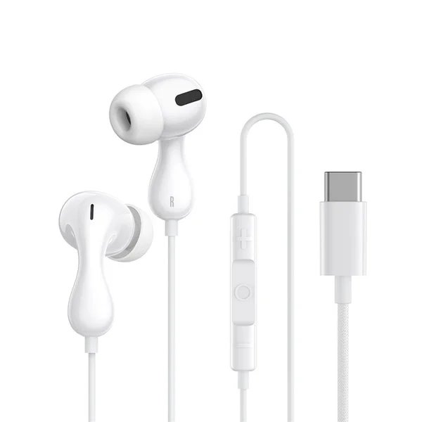 Baseus Encok CZ20 Wired Earphones - Moon White gallery image