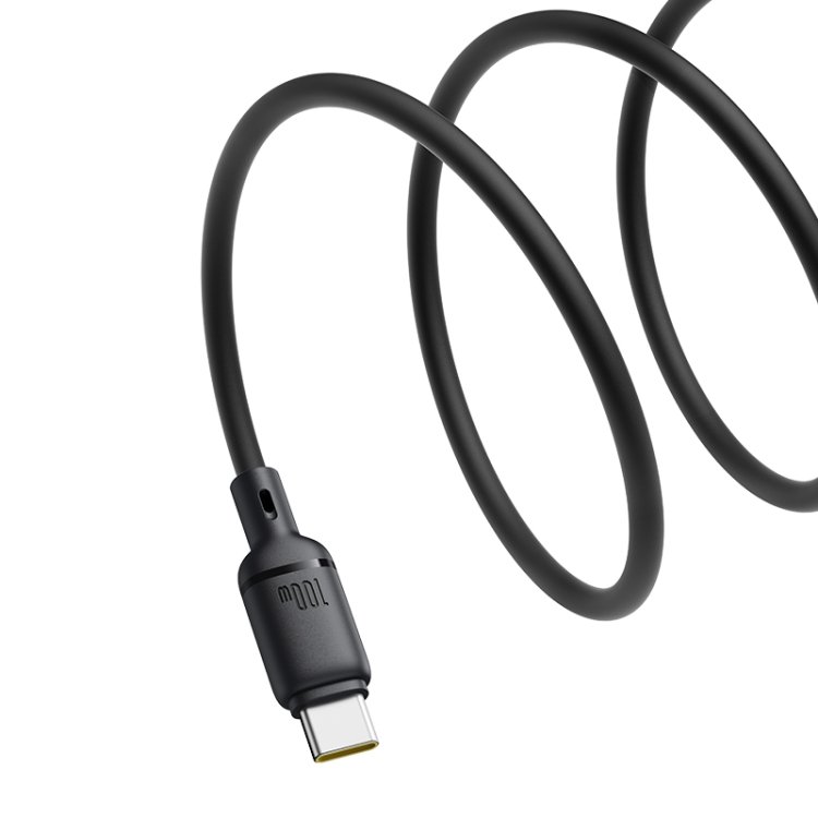 كابل الشحن السريع Baseus Silky USB-C إلى USB-C 100W 1m - Cluster Black gallery image