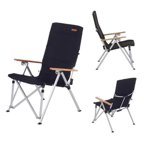 Naturehike TY03 Tall Recliner Lying Chair - Khaki gallery image