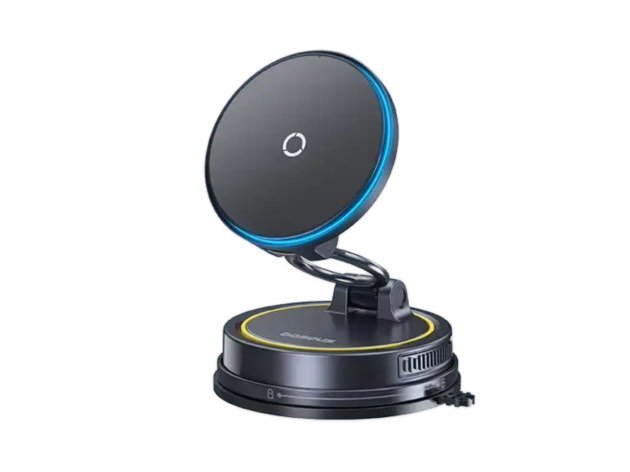 Baseus PrimeTrip VC2 Flex Pro Magnetic Wireless Car Charger Mount Suction Cup Version - Cosmic Black gallery image