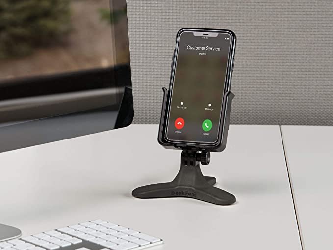 WEATHERTECH | DESKFONE XL حامل الهاتف الخلوي العالمي لسطح المكتب | أسود gallery image