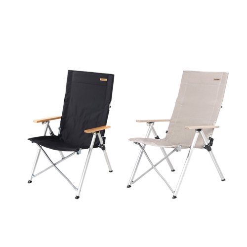 Naturehike TY03 Tall Recliner Lying Chair - Khaki gallery image