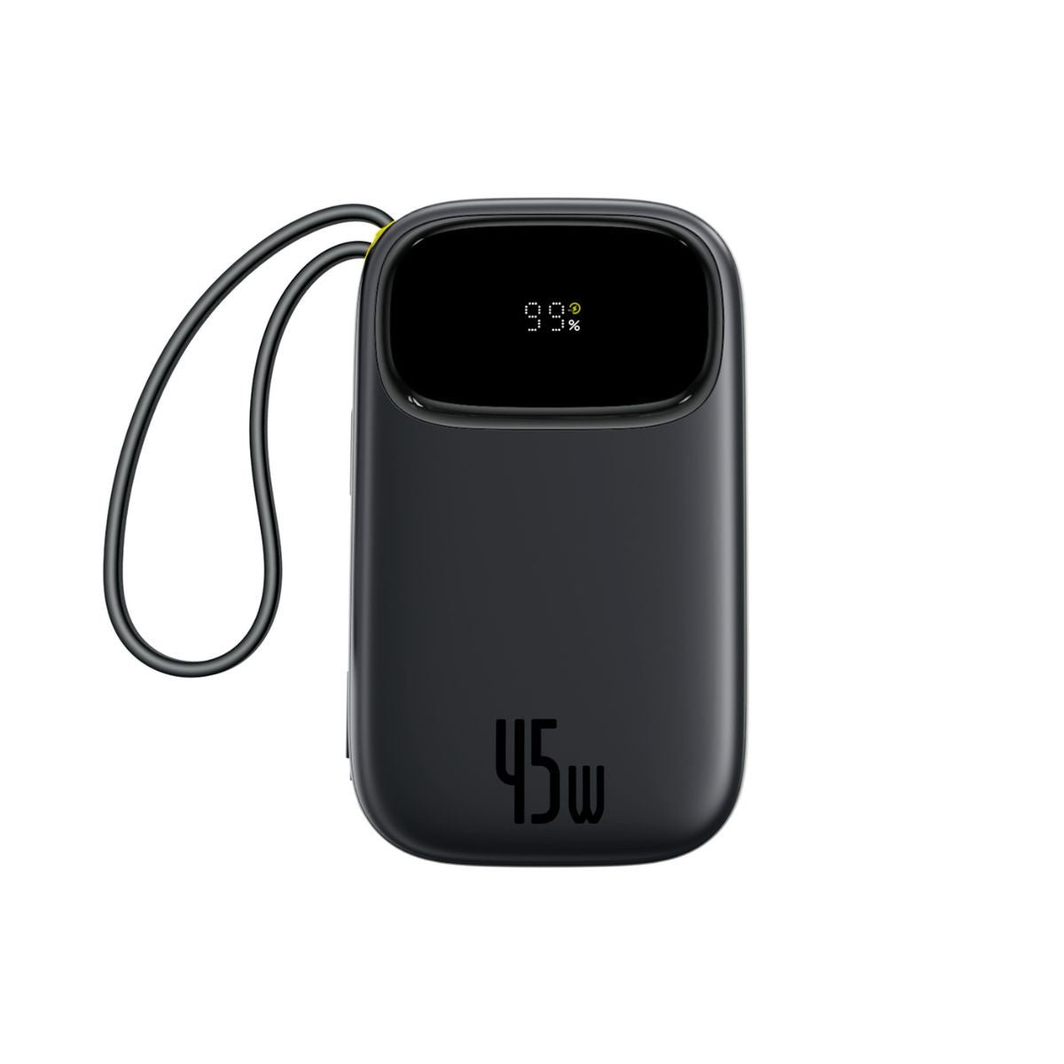 Baseus EnerFill FC31 Qpow3 Digital Display Power Bank with 2 Built-in USB-C Cables 20000mAh 45W - Cosmic Black gallery image