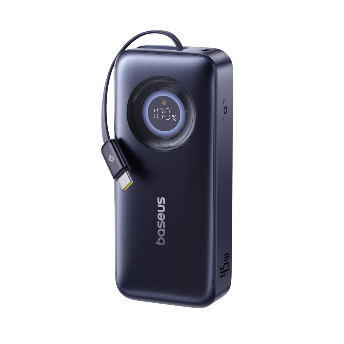 Baseus EnerCore CR11 Power Bank with Retractable Cable 10000mAh 45W - Cosmic Black gallery image