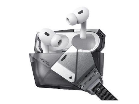AULUMU A39 Hi-Per Shockproof Geometric Earphone Case for AirPods Pro 3 - Translucent Gray gallery image