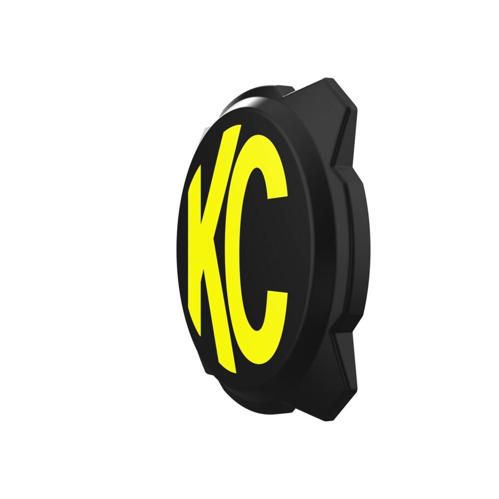 KC HILITES | GRAVITY LED PRO6 6′′ LIGHT COVER BLACK YELLOW KC LOGO gallery image